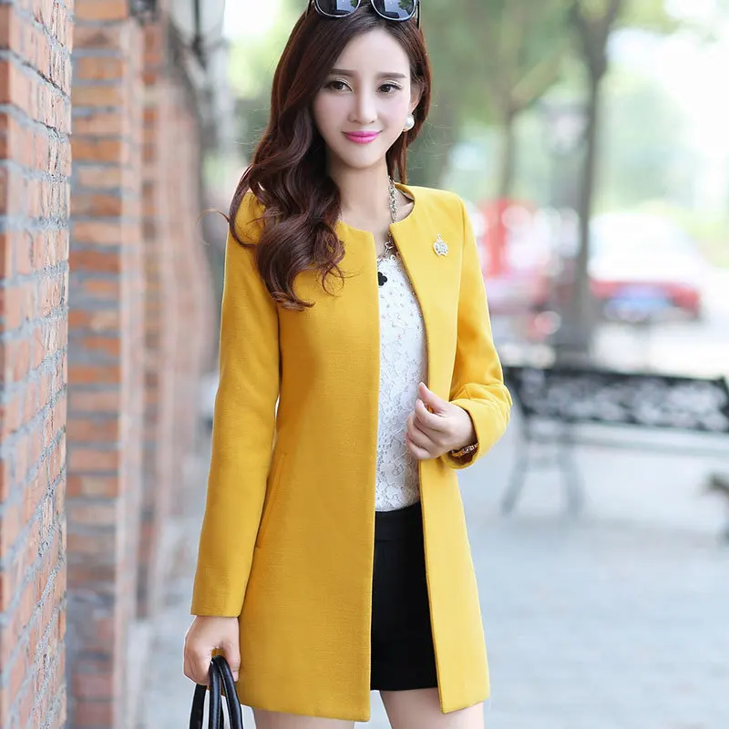 Fashion Round Neck Long Sleeve Women Windbreaker Coats 2018 New Yellow Pink Green Red Casaco Feminino Loose Cardigan
Fashion Round Neck Long Sleeve Women Windbreaker Coats 2018 New Yellow Pink Green Red Casaco Feminino Loose Cardigan