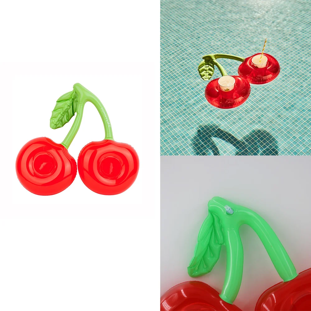 Inflatable Cherry Drink Pool Float Toys Inflatable Cup Holder for Pool Swimming Ring Toys Beach Kids Adults Pool Party Supplies
Inflatable Cherry Drink Pool Float Toys Inflatable Cup Holder for Pool Swimming Ring Toys Beach Kids Adults Pool Party Supplies