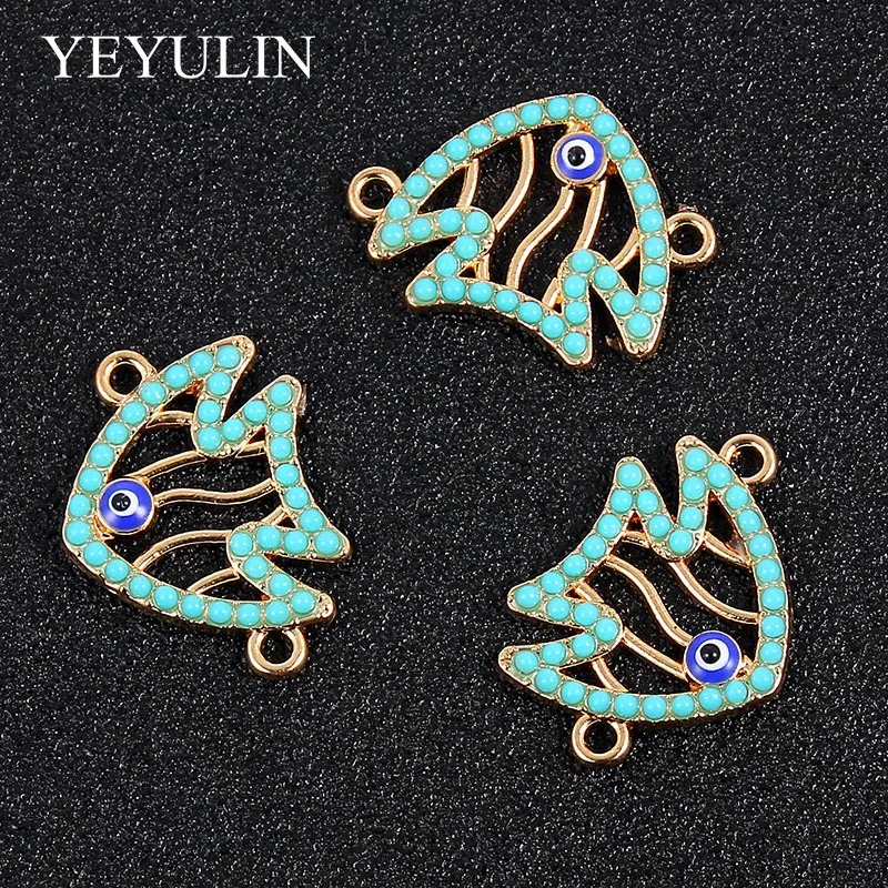 10 Pcs Blue Fish Shape Alloy Enamel Connector For DIY Fashion Jewelry Making Pendant Necklace Bracelet Charm Accessories
10 Pcs Blue Fish Shape Alloy Enamel Connector For DIY Fashion Jewelry Making Pendant Necklace Bracelet Charm Accessories