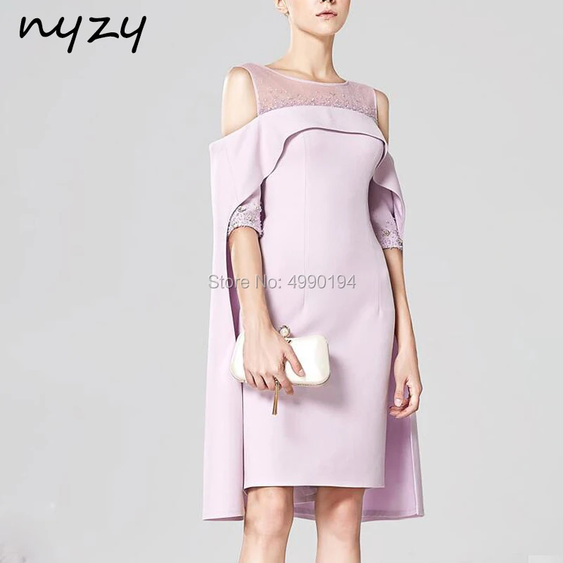 Платье NYZY M126 для гостей свадьбы Вечерние с открытыми плечами и рукавом-накидкой, платья для матери невесты и жениха с розовыми кристаллами, 2019
Платье NYZY M126 для гостей свадьбы Вечерние с открытыми плечами и рукавом-накидкой, платья для матери невесты и жениха с розовыми кристаллами, 2019