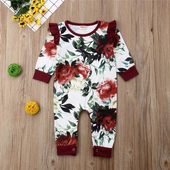 2019 Jumpsuit Spring Long Sleeve Round Neck Outfit Costume Clothing Clothes Cotton 0-24M Newborn Infant Baby Girl Flower Romper
2019 Jumpsuit Spring Long Sleeve Round Neck Outfit Costume Clothing Clothes Cotton 0-24M Newborn Infant Baby Girl Flower Romper