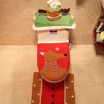 3pcs/set Christmas Reindeer Toilet Seat Cover Anti-Slip Bathroom Mat Toilet Rug Christmas New Year Mat Sets for Home Decoration
3pcs/set Christmas Reindeer Toilet Seat Cover Anti-Slip Bathroom Mat Toilet Rug Christmas New Year Mat Sets for Home Decoration
