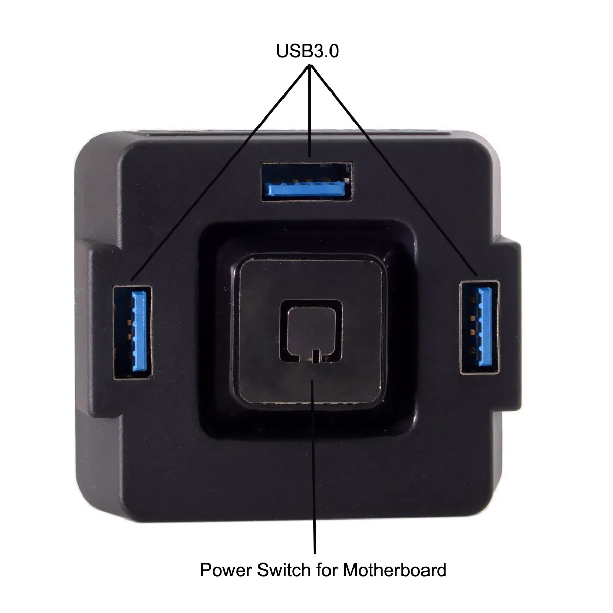 CYDZ USB 3.0 & 3 Port HUB & Reset Boot Push Button Switch & 3.5mm Audio Adapter for Motherboard & Computer Black
CYDZ USB 3.0 & 3 Port HUB & Reset Boot Push Button Switch & 3.5mm Audio Adapter for Motherboard & Computer Black