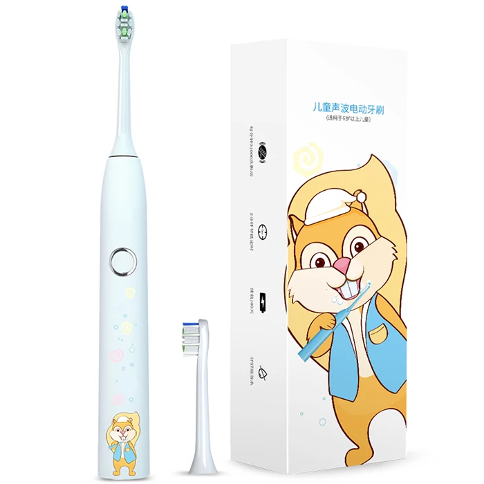 Профессиональная электрическая зубная щетка для детей водонепроницаемая Мягкая
