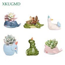 Planter Vase Flower-Pots Bonsai Whale Polyresin Crocodile Cactus Animal-Shape Succulents