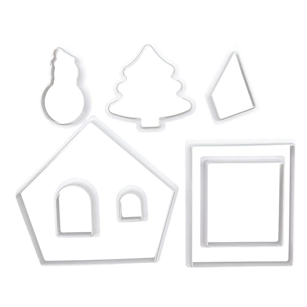 8 Pcs Cookie Cutters Kids Plastic Christmas DIY Mini House Chocolate Biscuit Cookie Mold Cutter For Cafe Kitchen 
8 Pcs Cookie Cutters Kids Plastic Christmas DIY Mini House Chocolate Biscuit Cookie Mold Cutter For Cafe Kitchen