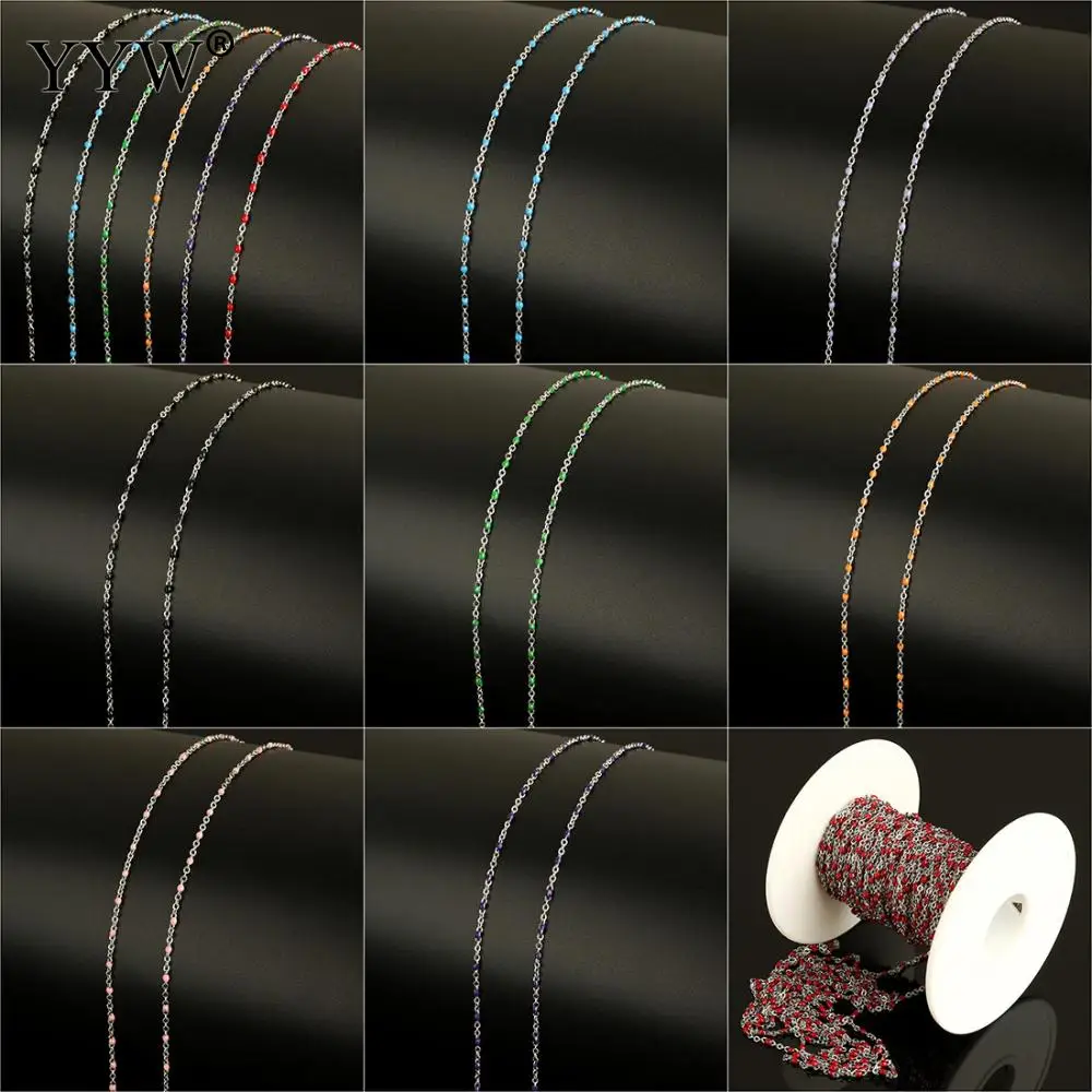 Stainless Steel Women Men DIY Jewelry Making Chain 10m/Spool Metal Roll Chain For Necklace Bracelets 10 Colors For Choice
Stainless Steel Women Men DIY Jewelry Making Chain 10m/Spool Metal Roll Chain For Necklace Bracelets 10 Colors For Choice