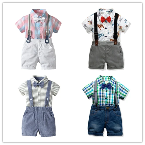 Summer Casual Children Clothing Gentleman Sets Plaid Kids Boys Shirt +Shorts Bow 4 Pcs Boys Clothes Suits Baby 0-7Y Toddler Bebe
Summer Casual Children Clothing Gentleman Sets Plaid Kids Boys Shirt +Shorts Bow 4 Pcs Boys Clothes Suits Baby 0-7Y Toddler Bebe