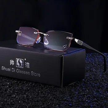 Luxury Reading Glasses Men Women Diamond Cut Resin Clear HD Lens Anti Blue Light Glasses for sight Rimless Diopter Eyeglasses
Luxury Reading Glasses Men Women Diamond Cut Resin Clear HD Lens Anti Blue Light Glasses for sight Rimless Diopter Eyeglasses