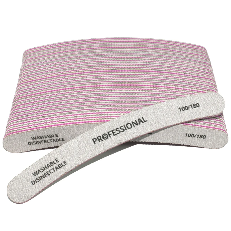 50pcs/lot Double-sided Nail File 100/180 Blocks Nail Polish Polishing Sanding Buffer Sanding Nail Glitter Shiner Curve Manicure
50pcs/lot Double-sided Nail File 100/180 Blocks Nail Polish Polishing Sanding Buffer Sanding Nail Glitter Shiner Curve Manicure