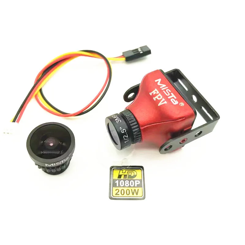 

Upgraded Mista 800TVL CCD 2.1mm Wide Angle HD 1080P 16:9 OSD FPV Camera PAL/NTSC Switchable For RC Quadcopter Model Drone