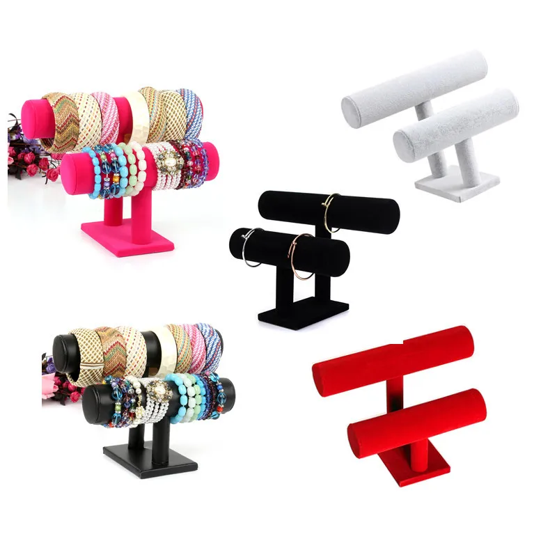 2 Tier Jewelry Hard Display Stand Holder Bracelet Bangle Watch T-bar etagere jewlery box
2 Tier Jewelry Hard Display Stand Holder Bracelet Bangle Watch T-bar etagere jewlery box