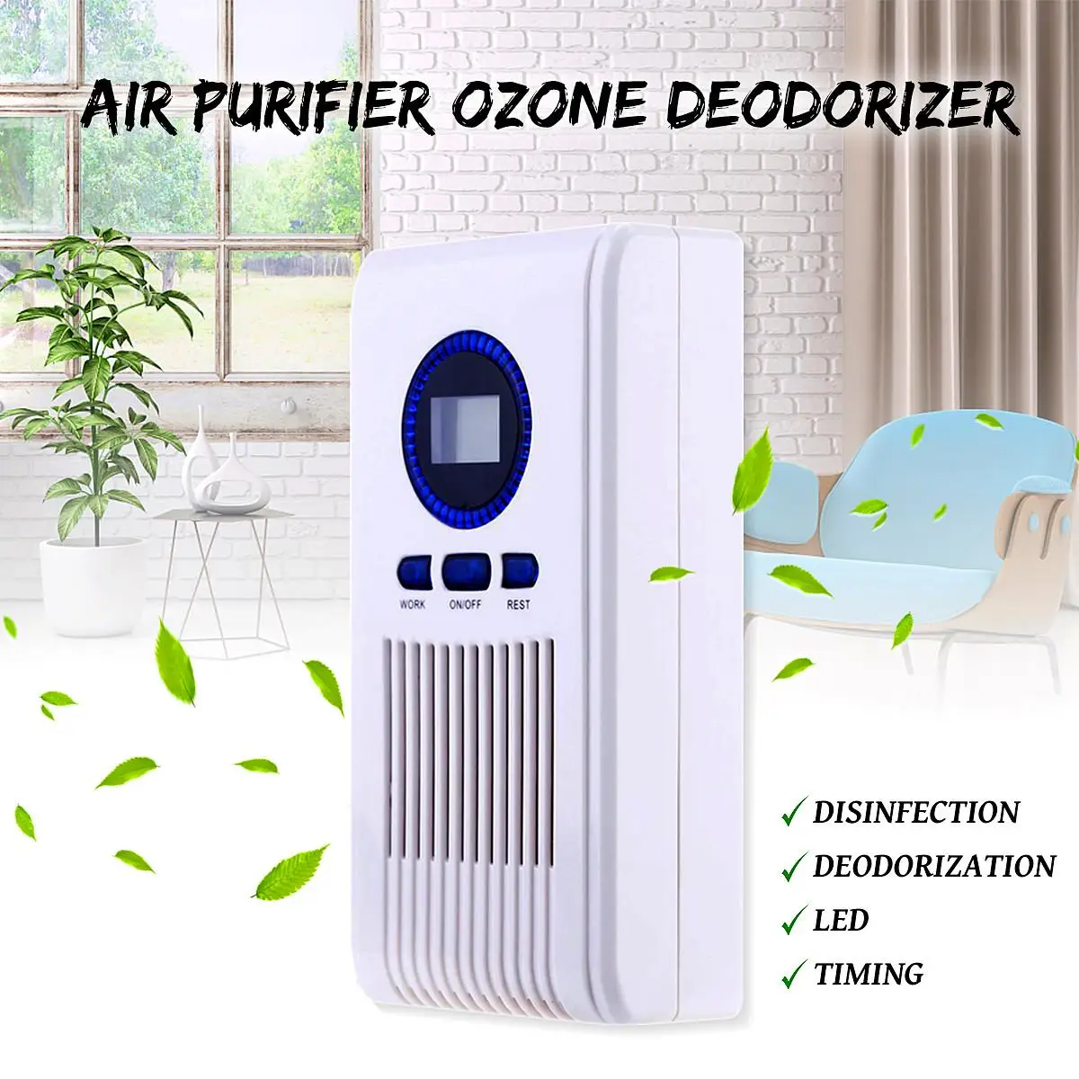 Newest Home Air Purifier Air Ozonizer Deodorizer Ozone Ionizer Generator Sterilization Germicidal Filter Disinfection Clean Room
Newest Home Air Purifier Air Ozonizer Deodorizer Ozone Ionizer Generator Sterilization Germicidal Filter Disinfection Clean Room