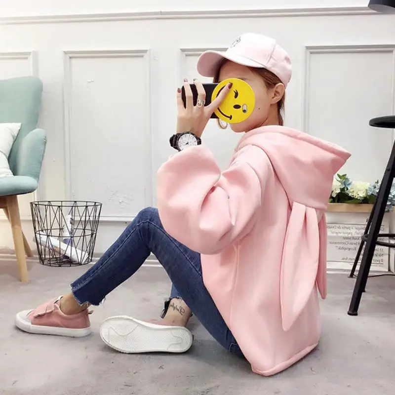 Autumn Winter Fashion Kawaii Sweet Rabbit Ears Hooded Women Pullover Long Sleeve Tops Sweatshirt Drawstring Hoodies Top #1030
Autumn Winter Fashion Kawaii Sweet Rabbit Ears Hooded Women Pullover Long Sleeve Tops Sweatshirt Drawstring Hoodies Top #1030