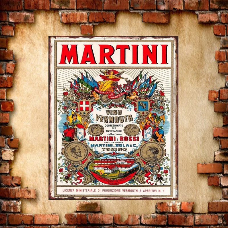 Shabby Chic Pin Up Martini Rossi Iron Metal Poster Tin Sign Plate Wall Decoration Size:20*30cm
Shabby Chic Pin Up Martini Rossi Iron Metal Poster Tin Sign Plate Wall Decoration Size:20*30cm