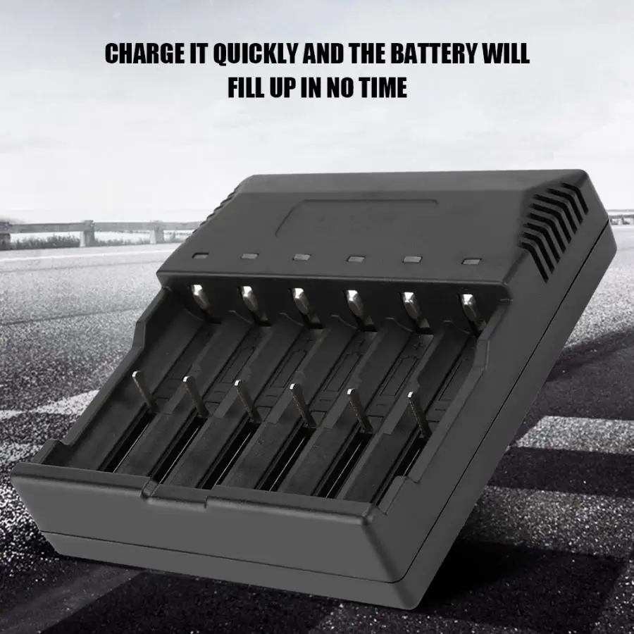 High Quality Multi-Functional Lithium Battery Charger Six-Slot Intelligent Charger EU / US Plug
High Quality Multi-Functional Lithium Battery Charger Six-Slot Intelligent Charger EU / US Plug