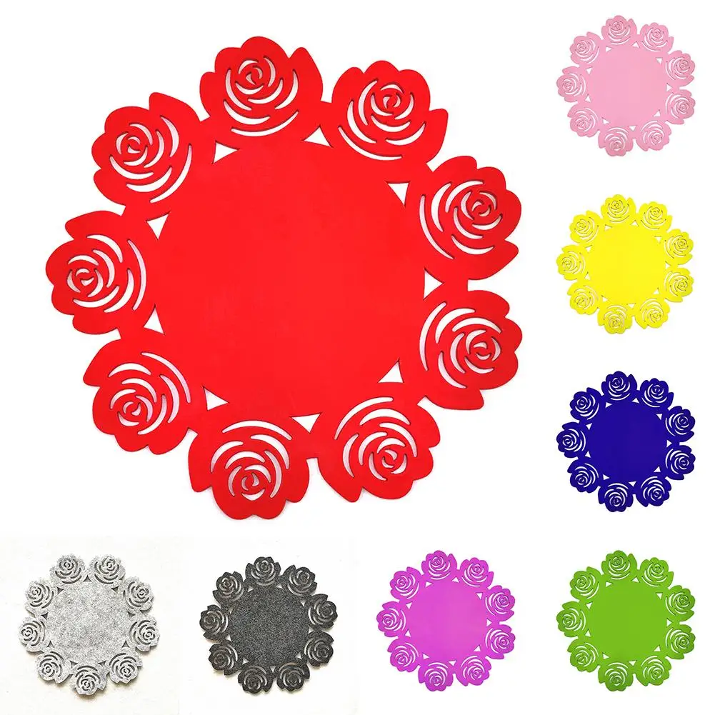 Home Placemat Decoration Supplies Mat Insulation Absorbent Cup Pad Felt Flower Shape Coaster Placemat Mat Kitchen Accessories
Home Placemat Decoration Supplies Mat Insulation Absorbent Cup Pad Felt Flower Shape Coaster Placemat Mat Kitchen Accessories