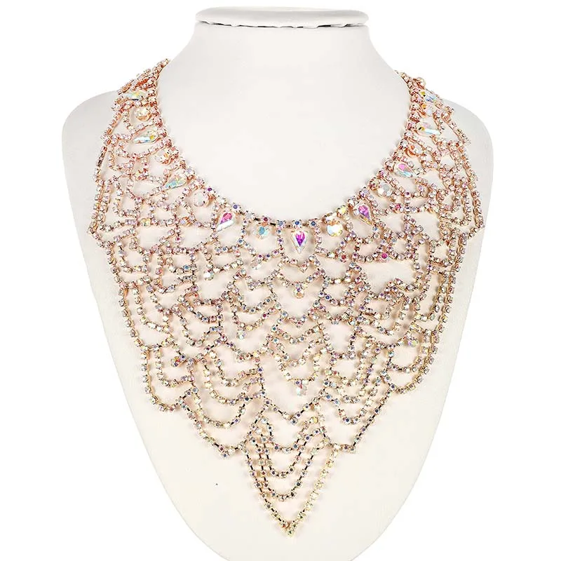 Multi-style Luxury Sexy Hollow Crystal Flower Leaf Chain Fake Collar Necklace Shoulder Metal Chains For Women Jewelry Accessory
Multi-style Luxury Sexy Hollow Crystal Flower Leaf Chain Fake Collar Necklace Shoulder Metal Chains For Women Jewelry Accessory