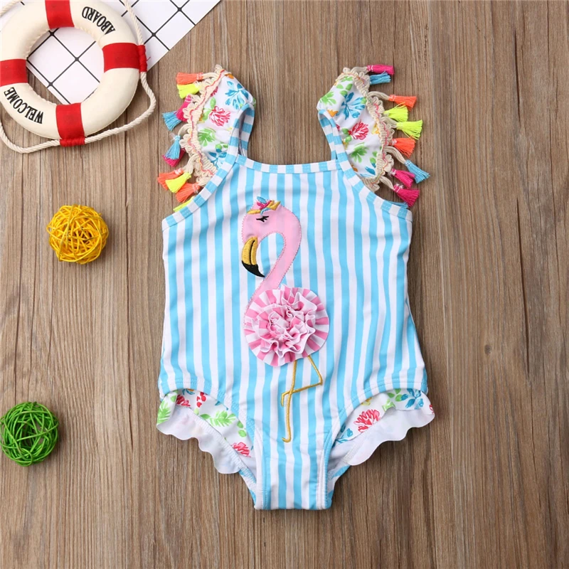 Toddler Kid Baby Girls Striped Tassel Flamingo Swimwear Bikini One Piece Swimsuit Bathing Bather Suit Romper Beachwear Swimming
Toddler Kid Baby Girls Striped Tassel Flamingo Swimwear Bikini One Piece Swimsuit Bathing Bather Suit Romper Beachwear Swimming