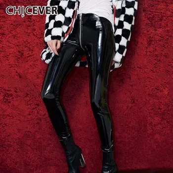 CHICEVER 2020 PU Leather High Waist Trousers For Women Pencil Pants Feamle Black Plus Size Casual Long Pant Fashion New
CHICEVER 2020 PU Leather High Waist Trousers For Women Pencil Pants Feamle Black Plus Size Casual Long Pant Fashion New