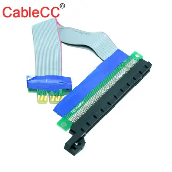 

Xiwai 1Pcs/Lot 20cm PCI-E Riser 1X to 16X Extension Cable PCI Express Flexible Riser Card Adapter Converter Extend Cables