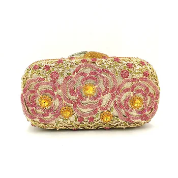 Vintage women evening party clutches bag bridal wedding diamonds bag clutches accessories rose flower crystal bag purses
Vintage women evening party clutches bag bridal wedding diamonds bag clutches accessories rose flower crystal bag purses