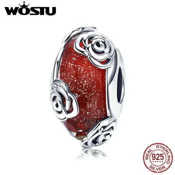 WOSTU 925 Sterling Silver Colored Glaze Fragrant Rose Beads Fit Charm Bracelet & Necklace Pendant Genuine Jewelry Gift CQC1030
WOSTU 925 Sterling Silver Colored Glaze Fragrant Rose Beads Fit Charm Bracelet & Necklace Pendant Genuine Jewelry Gift CQC1030
