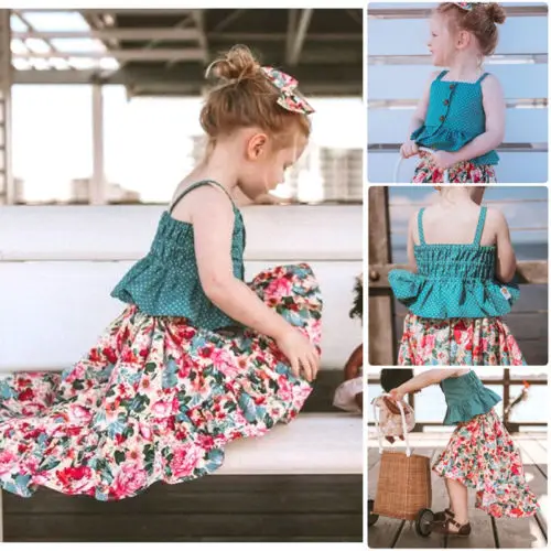 New Summer Toddler Kids Baby Girls Princess Dot Sleeveless Vest Tops Floral Irregular Skirt Fashion Outfits Clothes 2-7T
New Summer Toddler Kids Baby Girls Princess Dot Sleeveless Vest Tops Floral Irregular Skirt Fashion Outfits Clothes 2-7T