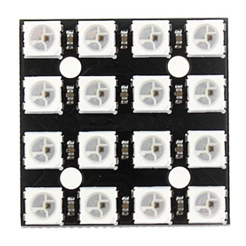 New WS2812B 16-Bit 4*4 Full Color 5050 RGB LED Lamp Panel RGB Light For Arduino white
New WS2812B 16-Bit 4*4 Full Color 5050 RGB LED Lamp Panel RGB Light For Arduino white