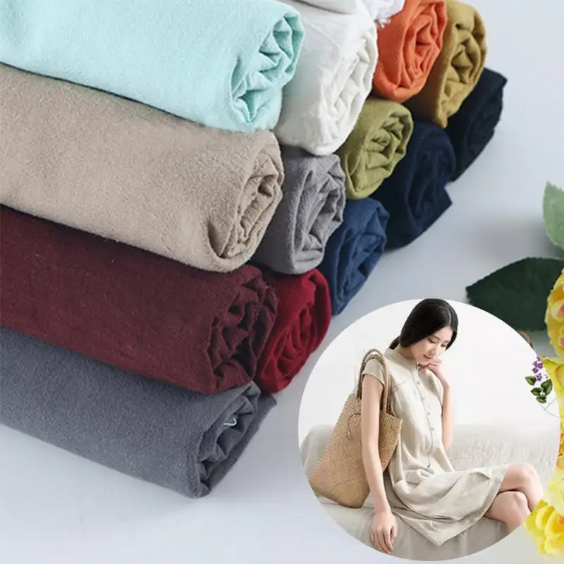 Durable 130x100cm Linen Cloth Cotton Linen Curtain Cloth Soft Craft Patchwork Fabric
Durable 130x100cm Linen Cloth Cotton Linen Curtain Cloth Soft Craft Patchwork Fabric