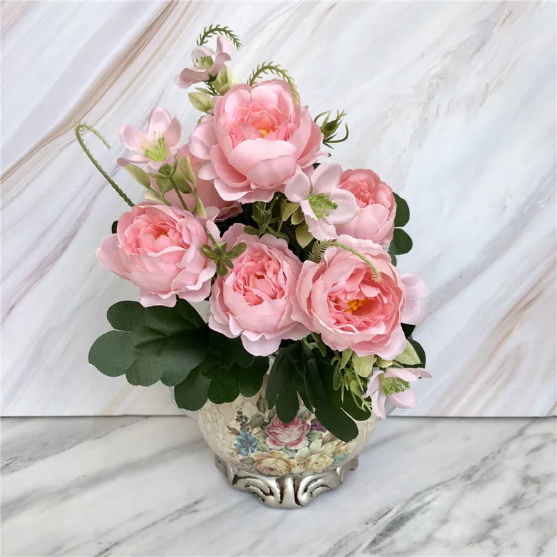 30cm Length Artificial Rose Peony Flowers Gift Silk Fake Flower Bouquet for Home Office Decoration Wedding Party Decor 52839
30cm Length Artificial Rose Peony Flowers Gift Silk Fake Flower Bouquet for Home Office Decoration Wedding Party Decor 52839