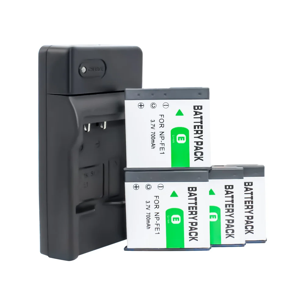 4-Pack NP-FE1 Camera Battery +1 pcs Charger for Sony Cyber-Shot DSC-T7 DSC-P2 DSC-P3 DSC-P5 DSC-P9 DSC-P7 DSC-P10 Camera
4-Pack NP-FE1 Camera Battery +1 pcs Charger for Sony Cyber-Shot DSC-T7 DSC-P2 DSC-P3 DSC-P5 DSC-P9 DSC-P7 DSC-P10 Camera