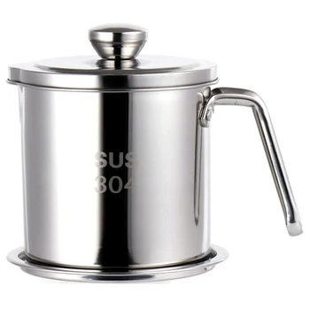 Stainless Steel Leak-Proof Oiler Stainless Steel Leakproof Oil Filter With A Tray Fried Oiler Home Kitchen Supplies
Stainless Steel Leak-Proof Oiler Stainless Steel Leakproof Oil Filter With A Tray Fried Oiler Home Kitchen Supplies