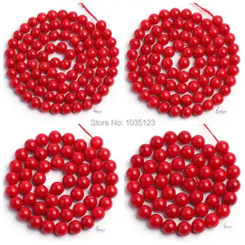 High Quality 3.5.6.8.9mm Smooth Round Shape Red Coral Stone Gems Loose Beads Strand 38cm DIY Jewellery Making wj81
High Quality 3.5.6.8.9mm Smooth Round Shape Red Coral Stone Gems Loose Beads Strand 38cm DIY Jewellery Making wj81