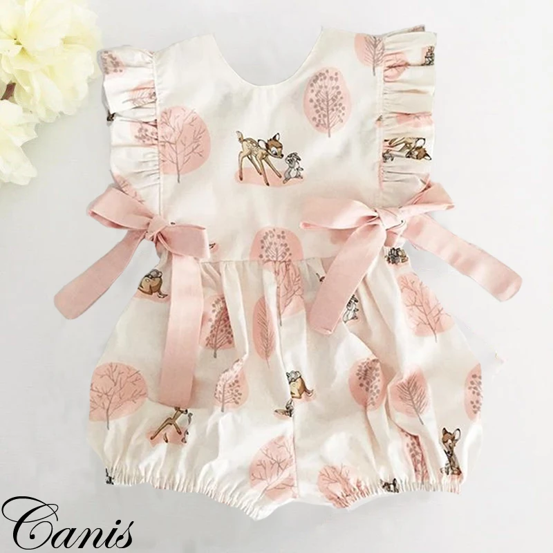 Cartoon Deer Baby Girl Clothes Fashion Baby Rompers Girl Sleeveless Jumpsuit New Born Baby Clothes Summer Casual Outfit Sunsuit
Cartoon Deer Baby Girl Clothes Fashion Baby Rompers Girl Sleeveless Jumpsuit New Born Baby Clothes Summer Casual Outfit Sunsuit