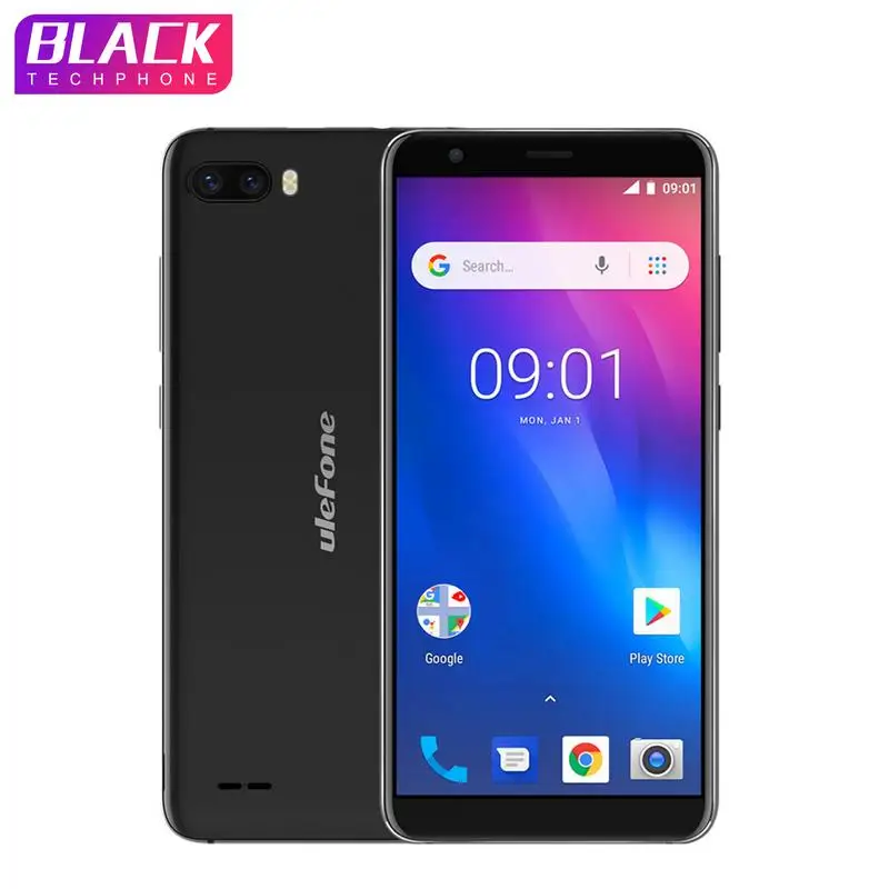 

Ulefone S1 Android 8.1 5.5 Inch 18:9 MTK6580 Quad Core 1GB RAM 8GB ROM Smartphone 8MP+5MP Rear Dual Camera 3G Mobile Phone