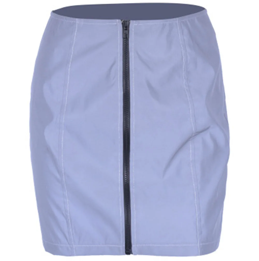Sexy Reflective Skirts Women Zipper Front Mini Skirt High Waist Bodycon Pencil Skirt Streetwear Club Wear Women Clothes Dropship
Sexy Reflective Skirts Women Zipper Front Mini Skirt High Waist Bodycon Pencil Skirt Streetwear Club Wear Women Clothes Dropship