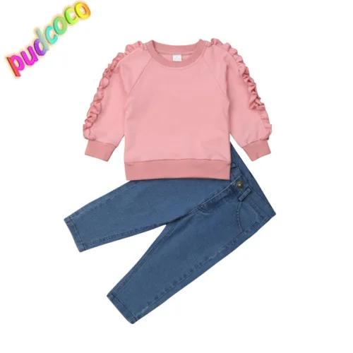 2019 Toddler Kids Baby Girl Clothes Ruffle Tops Denim Jeans Long Pants 2Pcs Outfits Hot
2019 Toddler Kids Baby Girl Clothes Ruffle Tops Denim Jeans Long Pants 2Pcs Outfits Hot
