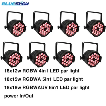 8pcs/lot LED Par Light 18x12W RGBW 4in1 or 18x15w RGBWA 5in1 or 18x18w RGBWA+UV 6in1 par 64 Stage DMX
8pcs/lot LED Par Light 18x12W RGBW 4in1 or 18x15w RGBWA 5in1 or 18x18w RGBWA+UV 6in1 par 64 Stage DMX