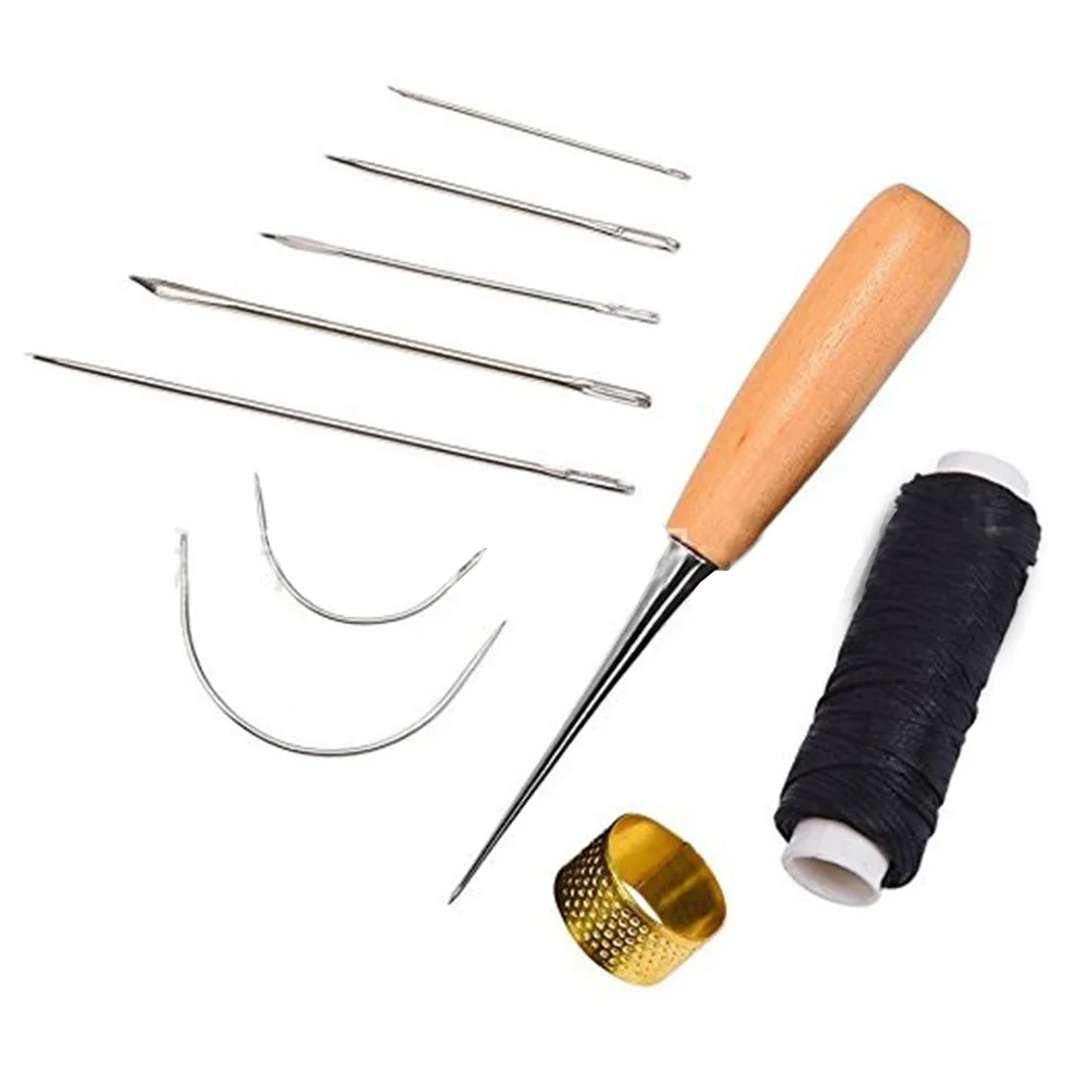 DIY Apparel Leather Sewing Needles Stitching Needle Set Waxing Thread Thimbles Stitching Handmade Sewing Tool Accessory
DIY Apparel Leather Sewing Needles Stitching Needle Set Waxing Thread Thimbles Stitching Handmade Sewing Tool Accessory