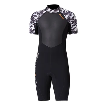 1.5MM Neoprene Men Wetsuit Black Full Body Short Sleeve Diving Surfing Swimwear with Back Zip
1.5MM Neoprene Men Wetsuit Black Full Body Short Sleeve Diving Surfing Swimwear with Back Zip