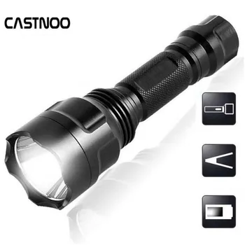 18650 Rechargeable Protable Flashlight 2000LM Q5 LED Flashlights 3 modes C8 Handy led Lamplight Torch Aluminum Zoom
18650 Rechargeable Protable Flashlight 2000LM Q5 LED Flashlights 3 modes C8 Handy led Lamplight Torch Aluminum Zoom