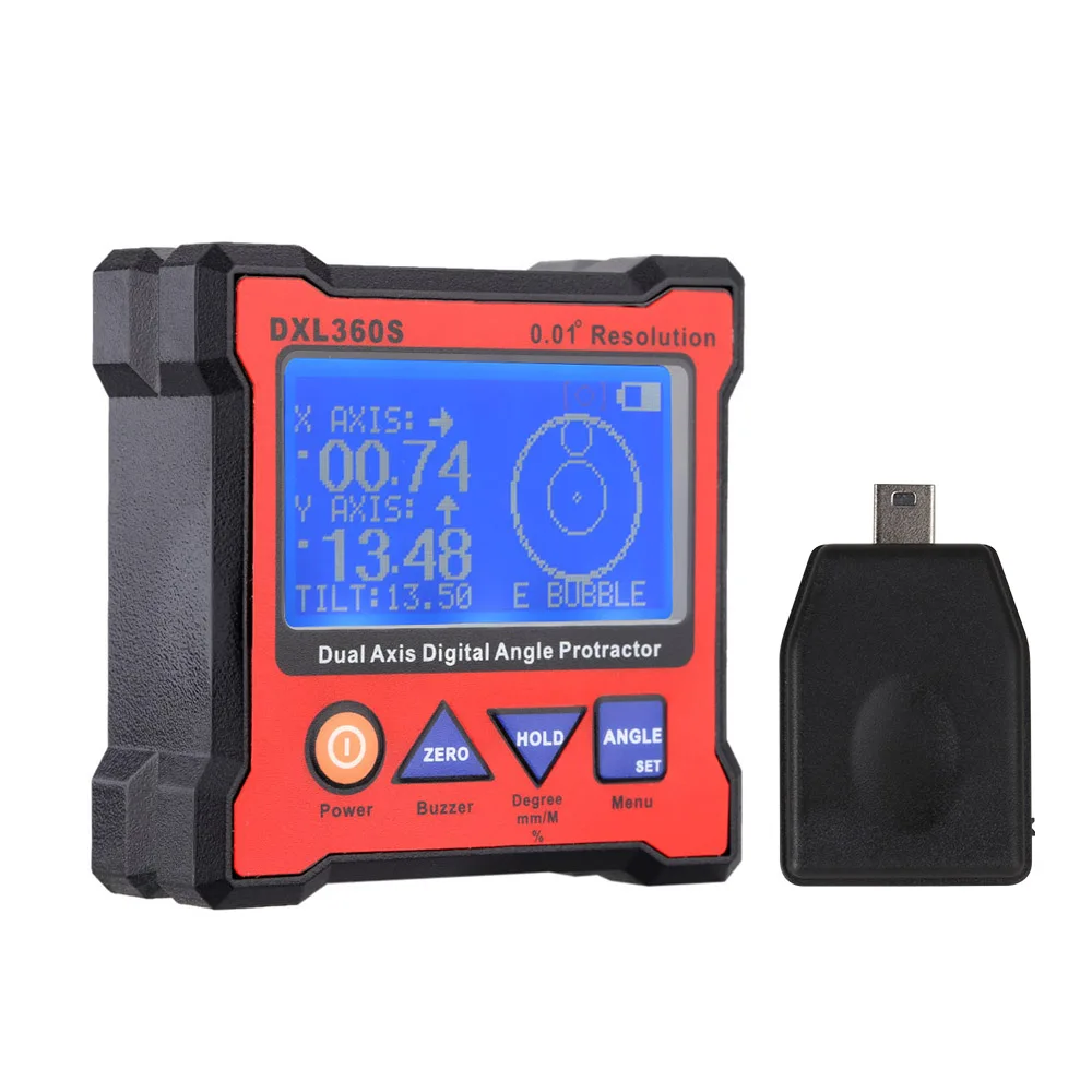 Dual Axis Digital Angle Protractor Dual-axis Digital Display Level Gauge with 5 Side Magnetic Base EU Plug
Dual Axis Digital Angle Protractor Dual-axis Digital Display Level Gauge with 5 Side Magnetic Base EU Plug