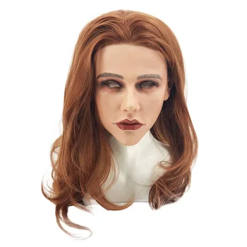 Realistic Cosplay Costume Party Halloween Wonderful Pretty Woman Silicone Female Mask
Realistic Cosplay Costume Party Halloween Wonderful Pretty Woman Silicone Female Mask