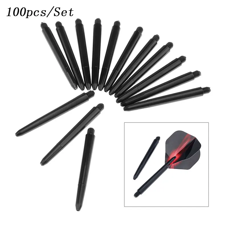 100pcs Dart Shafts Black Plastic Plastic Stems for Soft Tip or Steel Tip Dart Game
100pcs Dart Shafts Black Plastic Plastic Stems for Soft Tip or Steel Tip Dart Game