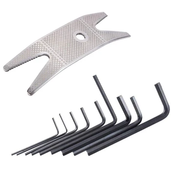 Guitar Multi Spanner Wrench+9Pcs Guitar Bass Neck Bridge Screw Truss Rod Adjustment Wrench Set Repair Tool
Guitar Multi Spanner Wrench+9Pcs Guitar Bass Neck Bridge Screw Truss Rod Adjustment Wrench Set Repair Tool