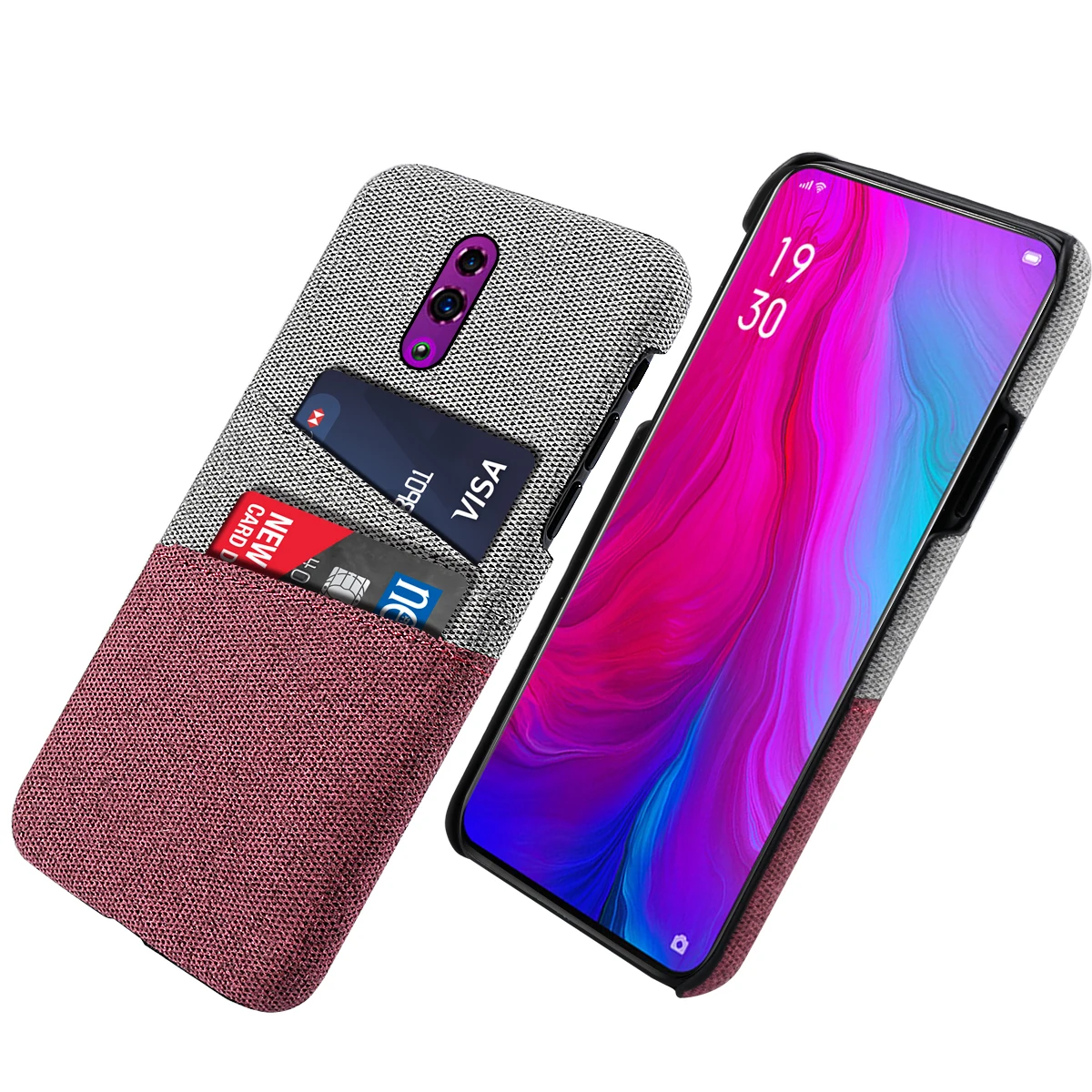 for Oppo Reno Case Ultra Slim Hard PC Protective Cloth Cover with 2 Cards Slots Shockproof Fundas for Oppo Reno Capa Shell
for Oppo Reno Case Ultra Slim Hard PC Protective Cloth Cover with 2 Cards Slots Shockproof Fundas for Oppo Reno Capa Shell