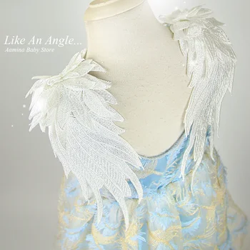 Like An Angel. 3D Wings Feather Embroidery Toddler Baby Girls Dress, Summer Princess Party Wedding Kids dresses for girls 1-10 Y
Like An Angel. 3D Wings Feather Embroidery Toddler Baby Girls Dress, Summer Princess Party Wedding Kids dresses for girls 1-10 Y