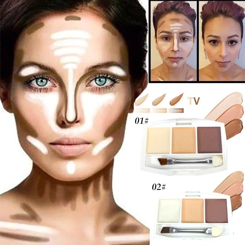 1PC 3 in 1 Concealer Cream Contour Palette Kit Professional Makeup Bronzer Highlighter Powder Trimming
1PC 3 in 1 Concealer Cream Contour Palette Kit Professional Makeup Bronzer Highlighter Powder Trimming