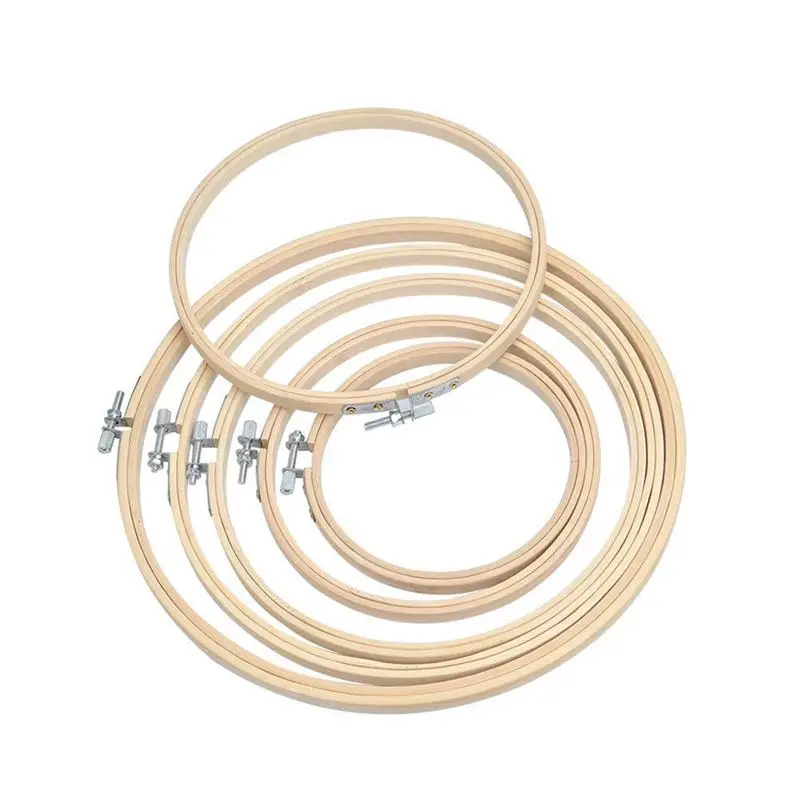 6 Sets Embroidery Hoop Cross Stitch Bamboo Hoop Ring Adjustable Circle Set (5inch 6inch 6.7inch 8inch 9inch 10inch)
6 Sets Embroidery Hoop Cross Stitch Bamboo Hoop Ring Adjustable Circle Set (5inch 6inch 6.7inch 8inch 9inch 10inch)